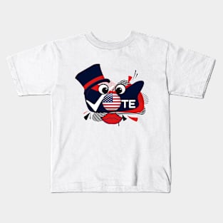 Funny Face Vote Kids T-Shirt